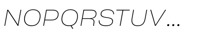 Sharp Grotesk Latin Thin Italic 22 Font UPPERCASE