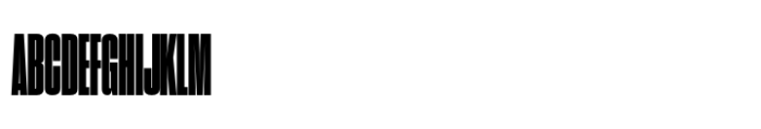 Sharp Grotesk Paneuropean Black 08 Font UPPERCASE