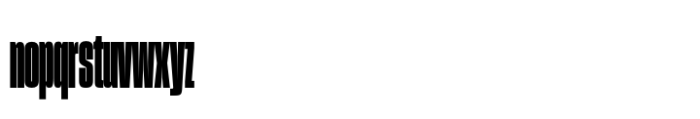 Sharp Grotesk Paneuropean Black 08 Font LOWERCASE