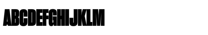 Sharp Grotesk Paneuropean Black 13 Font UPPERCASE