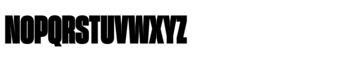 Sharp Grotesk Paneuropean Black 13 Font UPPERCASE