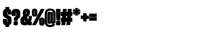 Sharp Grotesk Paneuropean Black 14 Font OTHER CHARS