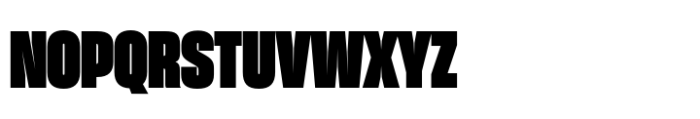 Sharp Grotesk Paneuropean Black 15 Font UPPERCASE