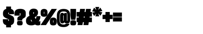 Sharp Grotesk Paneuropean Black 17 Font OTHER CHARS