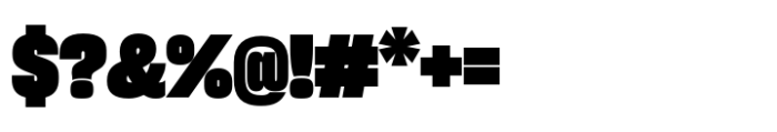 Sharp Grotesk Paneuropean Black 18 Font OTHER CHARS
