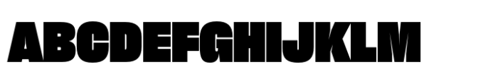 Sharp Grotesk Paneuropean Black 19 Font UPPERCASE
