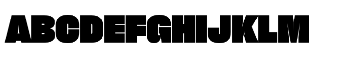 Sharp Grotesk Paneuropean Black 20 Font UPPERCASE