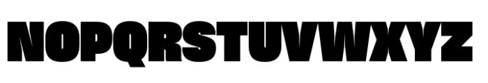 Sharp Grotesk Paneuropean Black 20 Font UPPERCASE