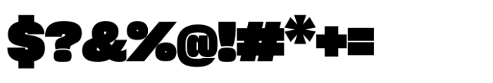 Sharp Grotesk Paneuropean Black 21 Font OTHER CHARS