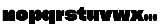 Sharp Grotesk Paneuropean Black 22 Font LOWERCASE