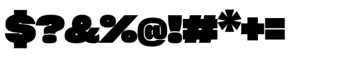 Sharp Grotesk Paneuropean Black 23 Font OTHER CHARS