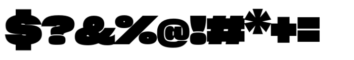 Sharp Grotesk Paneuropean Black 25 Font OTHER CHARS
