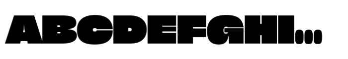 Sharp Grotesk Paneuropean Black 25 Font UPPERCASE