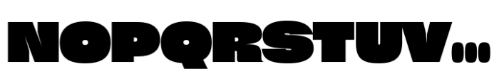 Sharp Grotesk Paneuropean Black 25 Font UPPERCASE