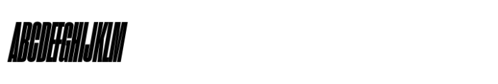 Sharp Grotesk Paneuropean Black Italic 07 Font UPPERCASE