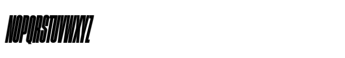 Sharp Grotesk Paneuropean Black Italic 07 Font UPPERCASE