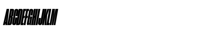 Sharp Grotesk Paneuropean Black Italic 08 Font UPPERCASE