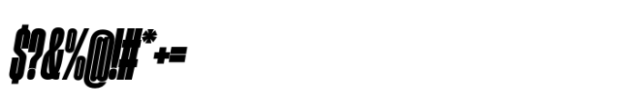 Sharp Grotesk Paneuropean Black Italic 09 Font OTHER CHARS