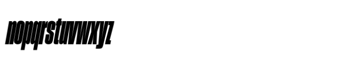 Sharp Grotesk Paneuropean Black Italic 09 Font LOWERCASE