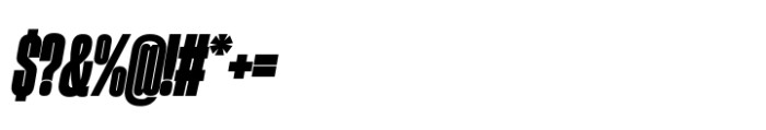 Sharp Grotesk Paneuropean Black Italic 11 Font OTHER CHARS