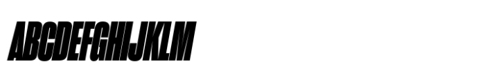 Sharp Grotesk Paneuropean Black Italic 11 Font UPPERCASE