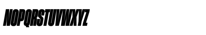 Sharp Grotesk Paneuropean Black Italic 11 Font UPPERCASE
