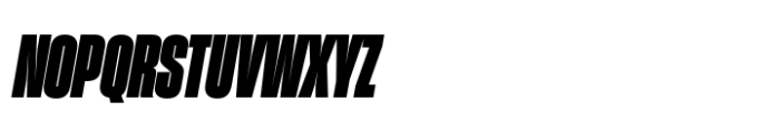 Sharp Grotesk Paneuropean Black Italic 12 Font UPPERCASE