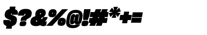 Sharp Grotesk Paneuropean Black Italic 19 Font OTHER CHARS