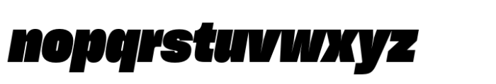 Sharp Grotesk Paneuropean Black Italic 19 Font LOWERCASE