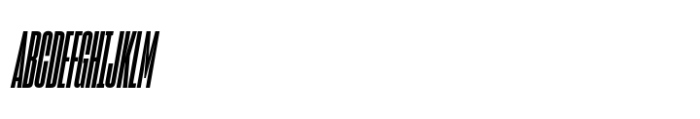 Sharp Grotesk Paneuropean Bold Italic 06 Font UPPERCASE