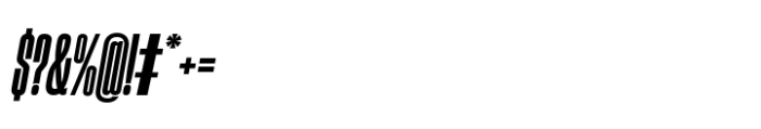 Sharp Grotesk Paneuropean Bold Italic 08 Font OTHER CHARS