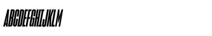 Sharp Grotesk Paneuropean Bold Italic 08 Font UPPERCASE