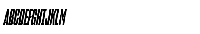 Sharp Grotesk Paneuropean Bold Italic 09 Font UPPERCASE