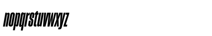 Sharp Grotesk Paneuropean Bold Italic 09 Font LOWERCASE