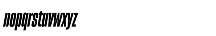 Sharp Grotesk Paneuropean Bold Italic 10 Font LOWERCASE