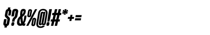 Sharp Grotesk Paneuropean Bold Italic 11 Font OTHER CHARS