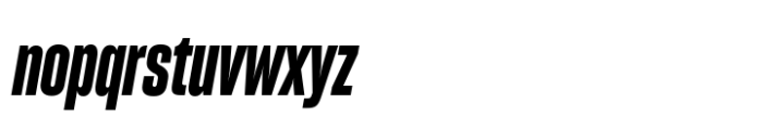 Sharp Grotesk Paneuropean Bold Italic 12 Font LOWERCASE