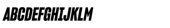 Sharp Grotesk Paneuropean Bold Italic 13 Font UPPERCASE