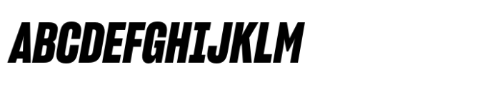 Sharp Grotesk Paneuropean Bold Italic 14 Font UPPERCASE