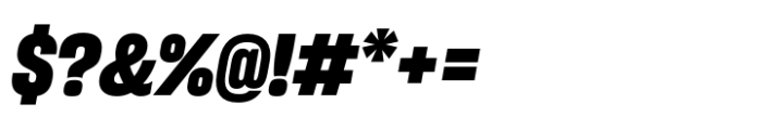 Sharp Grotesk Paneuropean Bold Italic 17 Font OTHER CHARS