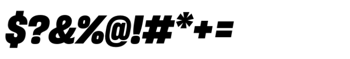 Sharp Grotesk Paneuropean Bold Italic 18 Font OTHER CHARS