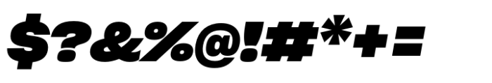 Sharp Grotesk Paneuropean Bold Italic 23 Font OTHER CHARS