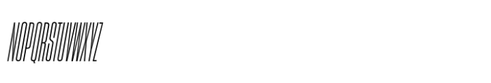 Sharp Grotesk Paneuropean Book Italic 05 Font UPPERCASE