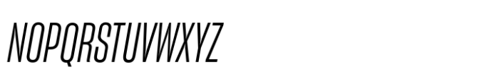 Sharp Grotesk Paneuropean Book Italic 11 Font UPPERCASE