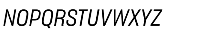 Sharp Grotesk Paneuropean Book Italic 16 Font UPPERCASE