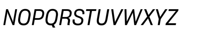 Sharp Grotesk Paneuropean Book Italic 18 Font UPPERCASE
