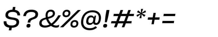 Sharp Grotesk Paneuropean Book Italic 22 Font OTHER CHARS