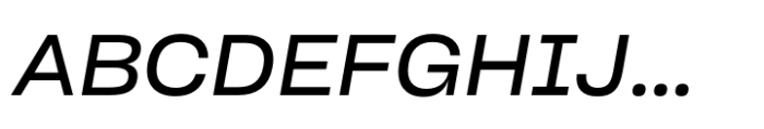 Sharp Grotesk Paneuropean Book Italic 22 Font