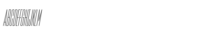 Sharp Grotesk Paneuropean Light Italic 05 Font UPPERCASE