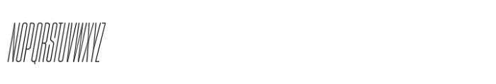 Sharp Grotesk Paneuropean Light Italic 05 Font UPPERCASE